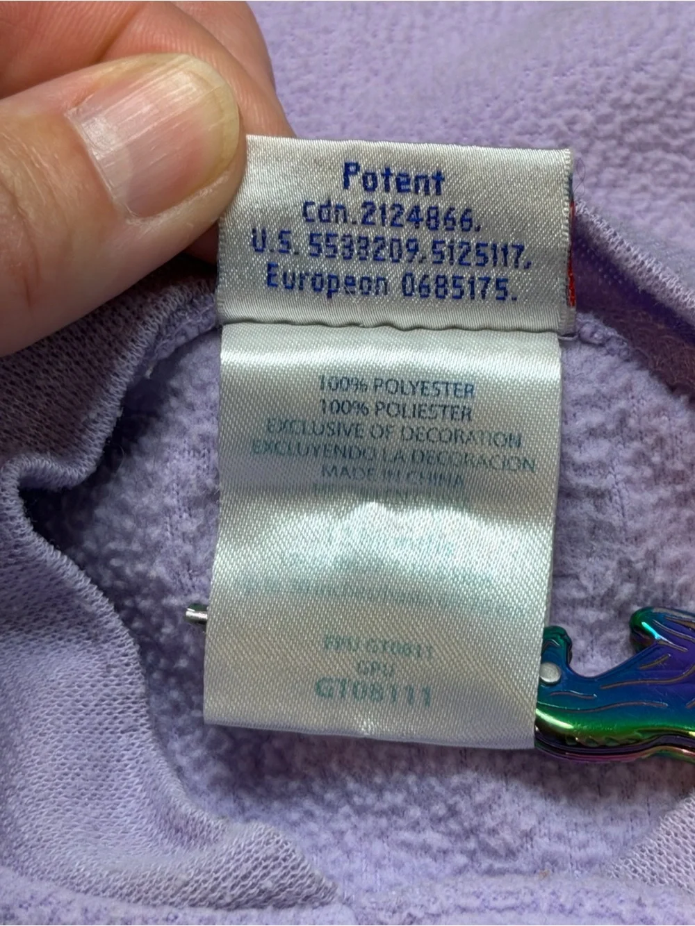 Vintage Snugabye Convert-A-Foot Girls Purple Kitty Fleece Sleeper Pajamas